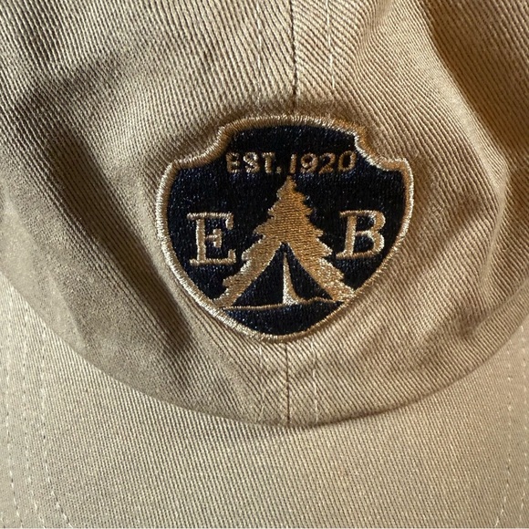 Eddie Bauer Tan Embroidered 1920 Shield Logo Hat - Picture 2 of 8